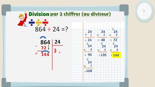 TUTO  Division à 2 chiffres au diviseur [upl. by Eetnwahs]