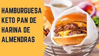 Hamburguesa Keto Casera Pan con Harina de Almendras Esponjoso en Microondas Receta Facil Cetogenica [upl. by Trinette]