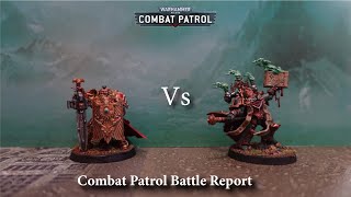 Chaos Space Marines vs Adeptus Custodes  Warhammer 40000 Combat Patrol Battle Report [upl. by Ydnik]