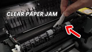 How to Clear a Paper Jam on Pantum P2500W amp P2502W Printer [upl. by Yrffoeg]