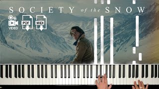 Society Of The Snow La Sociedad de la nieve  Theme  Leaving Home  Piano Cover [upl. by Neoma]