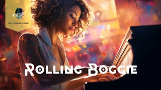 Rolling Boggie Piano jazz boogie woogie  Jolly Gramophone [upl. by Nylicaj]