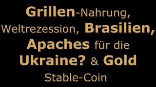 Top News  GrillenNahrung Weltrezession Brasilien Apaches für die Ukraine amp Gold StableCoin [upl. by Simonetta]