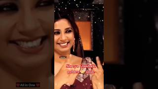 Shreya Ghoshalsgolden smileshreyaghoshalgulimatafemalesingersaadlamjarredyoutubeshortsshorts [upl. by Miharba]