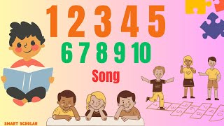 1 2 3 Song Learn Counting Nursery Rhymes [upl. by Kobe]