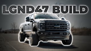 LGND47 Build  2024 Brushed Black Ford F250 Platinum [upl. by Yelrebmik]