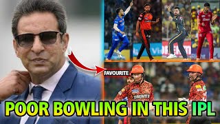 Poor Bowling in This IPL Season Wasim Akram Said😮🤨😲 SHANI SPORT HD [upl. by Collayer]