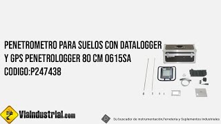 Penetrometro para suelos Datalogger 0615SA [upl. by Proudfoot]