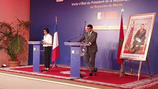 Point de presse des ministres de la Culture Mehdi Bensaid et Rachida Dati [upl. by Yssirk362]