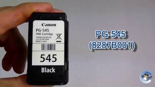 How to Refill Canon PG545 8287B001 Black Ink Cartridge [upl. by Hairim]