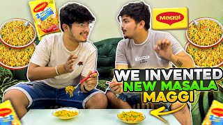 We Invented New TSG Masala Maggi 😍 Best Maggi Ever  Trying For The First Time  TSG Foodies [upl. by Eahsram]