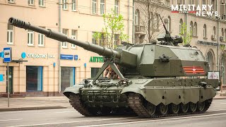 Russian 2S35 KoalitsiyaSV SelfPropelled Howitzers  One Of The Powerful Artillery In The World [upl. by Ylram]