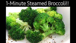 STEAMING BROCCOLI I How To Steam Broccoli In Microwave  Easy Way To Steam Broccoli [upl. by Ahtinak]