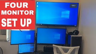 HOW TO SET UP MULTIPLE MONITORS ON A LAPTOP Using USB to HDMI Adapter [upl. by Atnomed460]