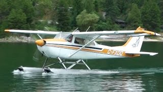 Cessna Floatplane Water Landing [upl. by Carita]