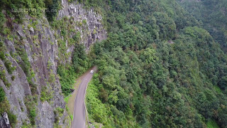 LP109  aerial impressions of a wonderful road in La Palma 4k [upl. by Feucht]