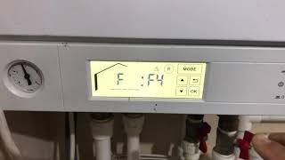 How do you reset the error F4 Combi Boiler Viessmann Vitodens 100 Gas fault [upl. by Holt822]