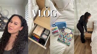 VLOG ♡  UNBOXING JOURNALING GROCERY SHOPPING COLOURING BOOKS DECLUTTERING BEDSIDE TABLES [upl. by Ylram850]