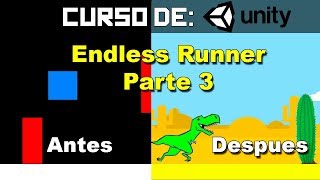 Como crear un videojuego en unity  Endless Runner parte 3 [upl. by Alla]