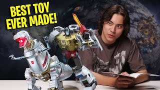 BEST TOY EVER Transformers GRIMLOCK amp OPTIMUS PRIME FACE OFF Robosen Voice Activated Robot [upl. by Htaeh55]