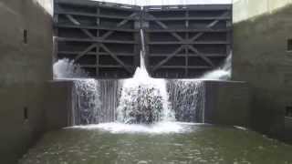 Erie Canal Locks Time Lapse HD Video [upl. by Rowney]