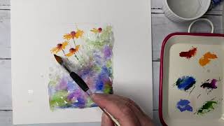 Easy Meadow Watercolour To Try [upl. by Yob]