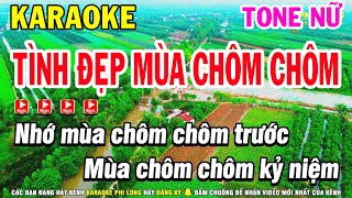 Karaoke Tình Đẹp Mùa Chôm Chôm Tone Nữ Nhạc Sống  Karaoke Phi Long [upl. by Attennyl]