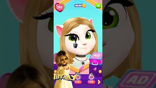 TIFFANY MAKEOVER BY MY TALKING ANGELA 2  tiffany shorts [upl. by Voletta]