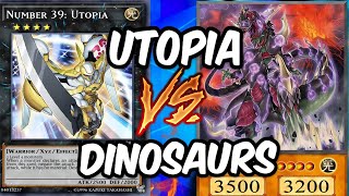 Battle of Pure POWER in YuGiOh Finale Tournament Utopia Vs Dinosaurs [upl. by Robina869]