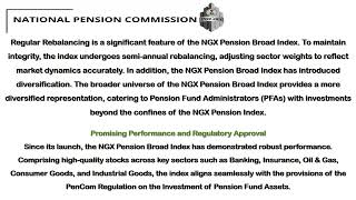 Pension Broad Index Transforming the Landscape of Pension Fund Investments [upl. by Ronile]