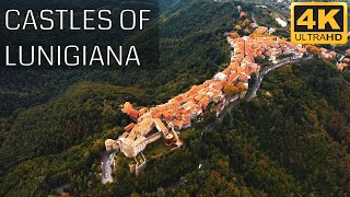 Stunning Castles Of Lunigiana Italy  Aerial Footage In 4k [upl. by Doley612]