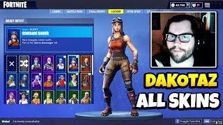 Dakotaz Shows ALL HIS RARE SKINS Skin Collection  Renegade Raider Ghoul Trooper amp More [upl. by Iclek]