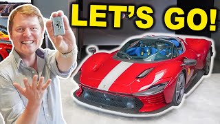 My DREAM is HERE First Drive in New FERRARI DAYTONA SP3 [upl. by Eiclehc]