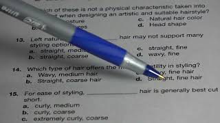 Cosmetology Theory Written Exam Chapter 14 Principles of Hair Design [upl. by Larena195]