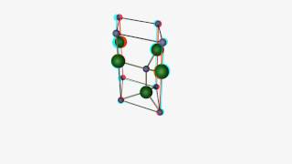 Wurtzite crystal  3D  anaglyphe [upl. by Judah255]