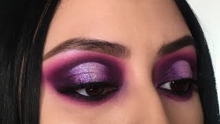 Purple Halo Cut Crease Eyeshadow Tutorial Lord Chyna Inspired [upl. by Bennet]