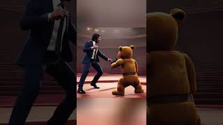 Freddy Fazbear VS John Wick AI [upl. by Ahsemal]