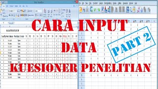 Cara Memasukkan Data Kuesioner Skala Likert ke Excel amp SPSS Part 2 [upl. by Godfrey339]