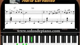 Maria Cervantes NORO MORALES Tutorial de Piano 7 Partituras Pdf y Midi [upl. by Siblee732]