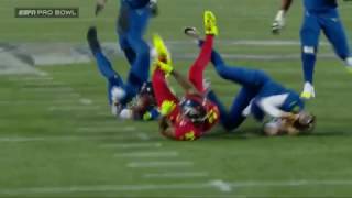 AFC Clinches Win with Aqib Talib Crazy INT Sequence  2017 NFL Pro Bowl Highlights [upl. by Earlie]