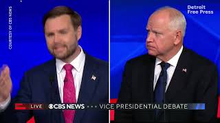 At Vice President candidates debate JD Vance addresses record of calling out Donald Trump [upl. by Demakis]