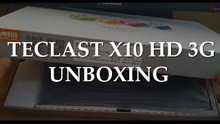 Teclast X10HD 3G Unboxing and hands on English [upl. by Bensky]