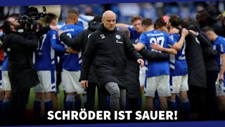 Schröder enttäuscht von Spielern quotAuftritt komplett verschlafenquot  S04 NEWS [upl. by Tonie]