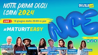 Notte Prima degli Esami 2024  Maturità 2024 Diretta e aggiornamenti in tempo reale Maturiteasy [upl. by Kessel727]