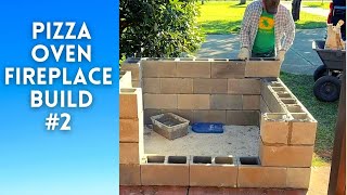 DIY Brick Pizza Oven and Fireplace  Building the Stand [upl. by Airotal]