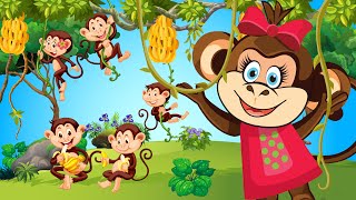 Dancing Monkey Song  Best Dancing Songs for Kids  2024 [upl. by Armond]