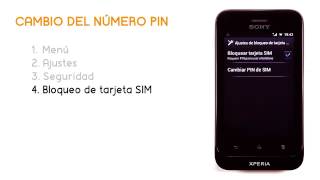 Tutorial SONY XPERIA TIPO Cambio de PIN Jazztel [upl. by Nuarb117]