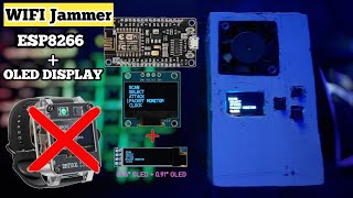 Build Your Own OLED Base DeautherWIFI jammer Using NodeMCU ESP8266  How to make wifi jammer 🤯 [upl. by Aeneas]