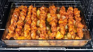 Perfect Chicken Skewer Recipe  Chicken Shish Kebab in the Oven [upl. by Wiltshire]