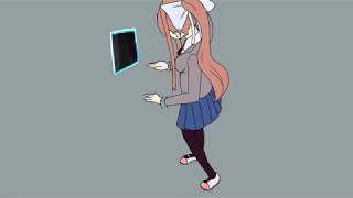 TG TF Animation MTF 50 Monika DDLC [upl. by Aerdnahs]